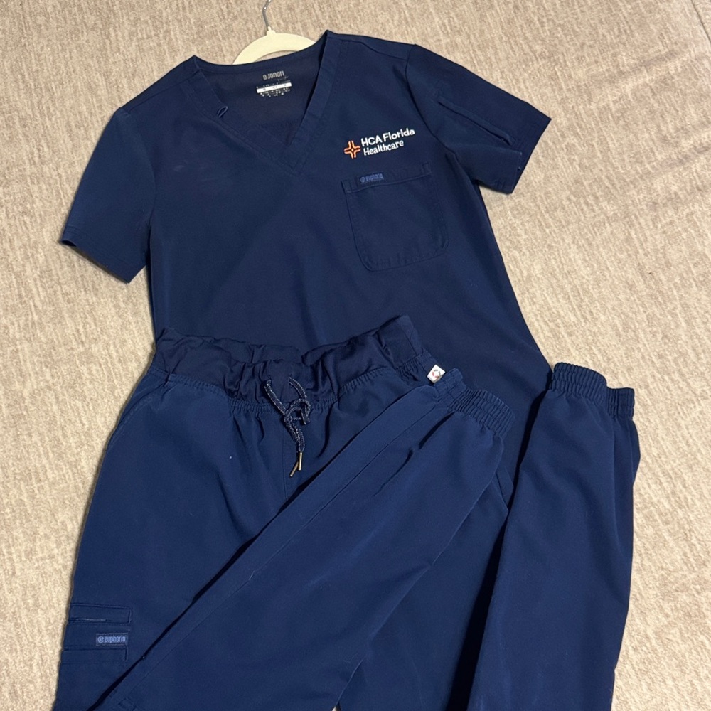 Cherokee Women's Navy Scrub Pants and Top